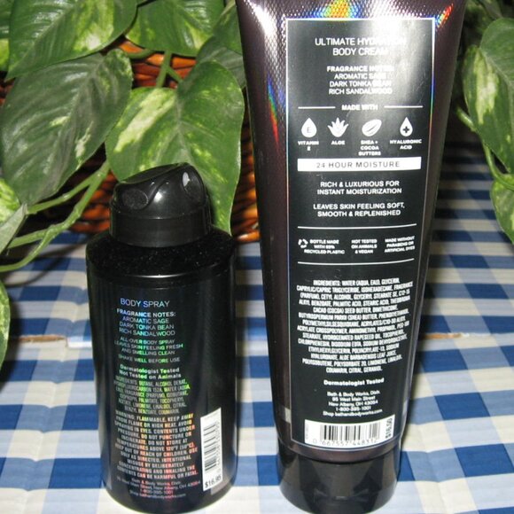 BBW Mens Black Tie Body Spray & Cream Lot of 2 New - Picture 3 of 4